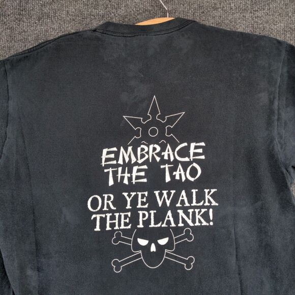 Pirate Vs. Ninja Men's Yin-Yarr! T-Shirt Black Large Embrace The Tao - Picture 8 of 14